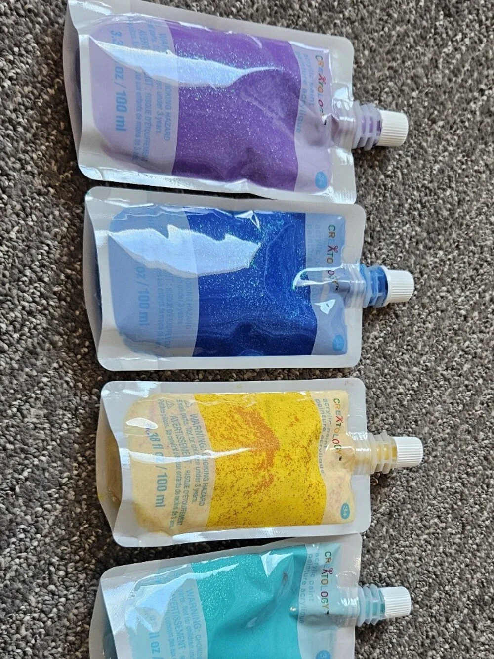 Creatology Acrylic Kids Paint Set - Glitter Neon Colors (10-Pack)
